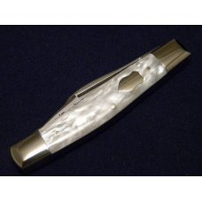 Fight'n Rooster Frank Buster Celebrated Cutlery Germany Imitation Pearl Stockman Knife c.1987 Fight'n Rooster Frank Buster Celebrated Cutlery Germany Imitation Pearl Stockman Knife c.1987