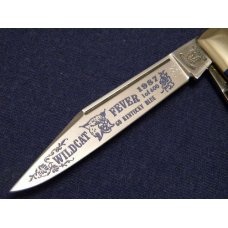 Fight'n Rooster Frank Buster Celebrated Cutlery Germany Blue Wildcat Fever Stockman Knife c.1987 Fight'n Rooster Frank Buster Celebrated Cutlery Germany Blue Wildcat Fever Stockman Knife c.1987