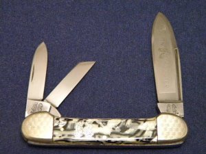 Fight'n Rooster Frank Buster Cutlery Co, Germany Fancy Canittler (Canoe Whittler) Knife