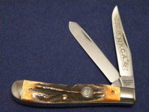 Schrade + USA 1982 NKCA Stag Trapper Knife
