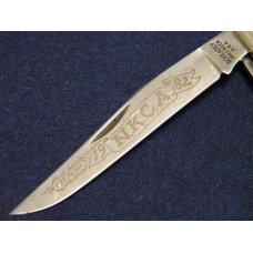 Schrade + USA 1982 NKCA Stag Trapper Knife Schrade + USA 1982 NKCA Stag Trapper Knife