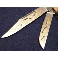Kissing Crane Robt Klass Solingen Germany 1990 NKCA Stag Stockman Club Knife Kissing Crane Robt Klass Solingen Germany 1990 NKCA Stag Stockman Club Knife