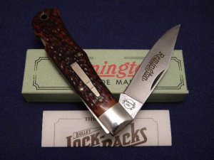 Remington Bullet 1984 R1303 Delrin Lockback Knife in Box