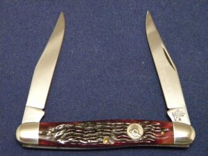 Queen #66 Bone Muskrat Knife Q Dagger 90 Tang Stamp Etched - c.1990