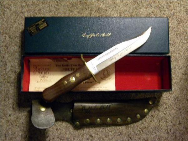 Schrade Walden Made in USA Buffalo Bill Bowie Knife #BB 166 Limited Edition Schrade Walden Made in USA Buffalo Bill Bowie Knife #BB 166 Limited Edition