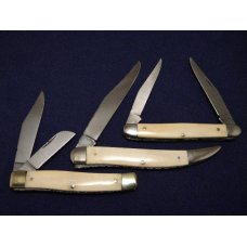 Rare Set of Col. Coon Tenn., USA Ivory Handle Knives all *Fileworked* Stockman, Toothpick, & Muskrat Rare Set of Col. Coon Tenn., USA Ivory Handle Knives all *Fileworked* Stockman, Toothpick, & Muskrat