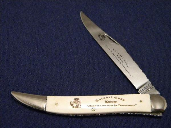 Rare Col. Coon Tenn. USA Colonel Coon Ivory Toothpick Knife *Fileworked* Rare Col. Coon Tenn. USA Colonel Coon Ivory Toothpick Knife *Fileworked*