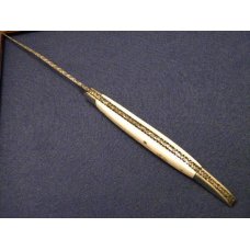 Rare Col. Coon Tenn. USA Colonel Coon Ivory Toothpick Knife *Fileworked* Rare Col. Coon Tenn. USA Colonel Coon Ivory Toothpick Knife *Fileworked*