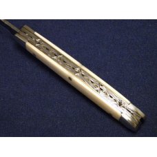 Rare Col. Coon Tenn. USA Colonel Coon Ivory Muskrat Knife *Fileworked*