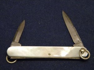 Vintage Holtzapffel & Co. Sheffield Pearl Ring Opener or Lady's Glove Knife c.Pre 1938