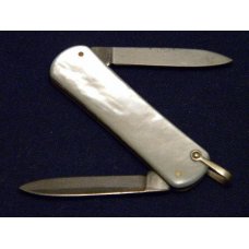 Kutmaster Utica N.Y. Pearl Lobster or Fob Knife Etched Kutmaster Utica N.Y. Pearl Lobster or Fob Knife Etched