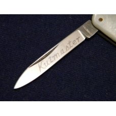 Kutmaster Utica N.Y. Pearl Lobster or Fob Knife Etched Kutmaster Utica N.Y. Pearl Lobster or Fob Knife Etched