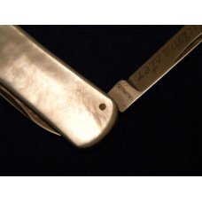 Kutmaster Utica N.Y. Pearl Lobster or Fob Knife Etched Kutmaster Utica N.Y. Pearl Lobster or Fob Knife Etched