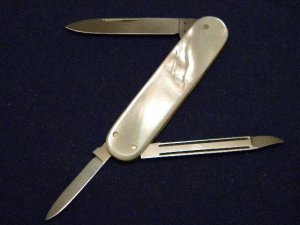 Vintage F.Herdera.Sn Solingen Germany Friedr. Herder Abr. Sohn Pearl Lobster Knife