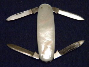 Krusius Brothers Germany Pearl 4 Blade Lobster Knife