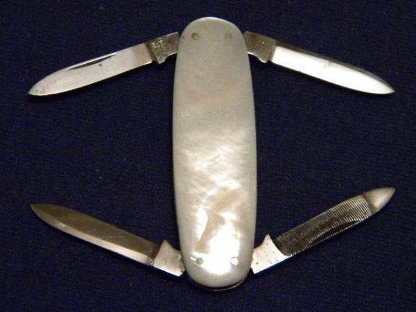 Krusius Brothers Germany Pearl 4 Blade Lobster Knife Krusius Brothers Germany Pearl 4 Blade Lobster Knife