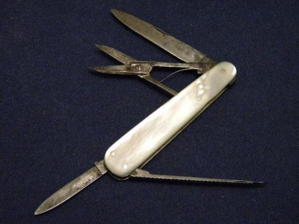 Vintage Hen & Rooster Macys Germany Pearl Lobster Knife Vintage Hen & Rooster Macys Germany Pearl Lobster Knife