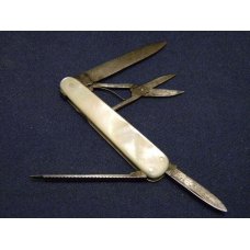 Vintage Hen & Rooster Macys Germany Pearl Lobster Knife Vintage Hen & Rooster Macys Germany Pearl Lobster Knife