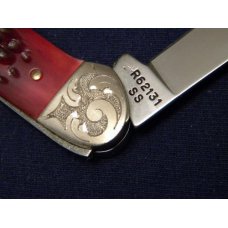 Case XX SS USA 1987 Rogers Bone R62131 Canoe Knife w/Scrolled Bolsters - NIB Case XX SS USA 1987 Rogers Bone R62131 Canoe Knife w/Scrolled Bolsters - NIB