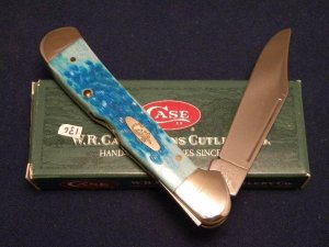 Case XX USA 2000 Turquoise Jigged Bone 61549L SS Copperlock Knife - SFO - NIB
