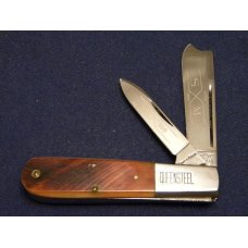 Schatt & Morgan Titusville PA. 1991 Bone 042369 One Arm Razor Barlow Knife - NIB Schatt & Morgan Titusville PA. 1991 Bone 042369 One Arm Razor Barlow Knife - NIB