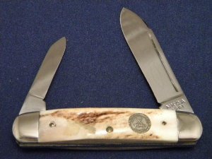NKCA Stag Cigar 1981 Club Knife by Queen Cutlery