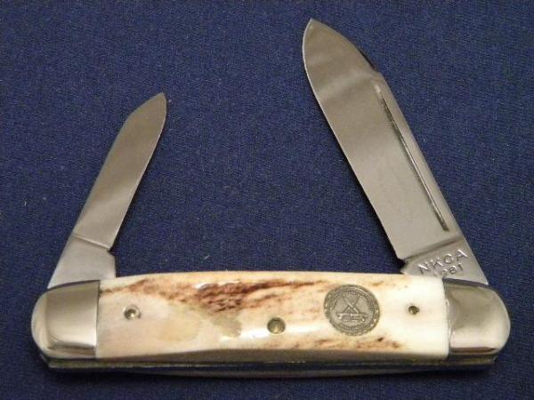 NKCA Stag Cigar 1981 Club Knife by Queen Cutlery NKCA Stag Cigar 1981 Club Knife by Queen Cutlery