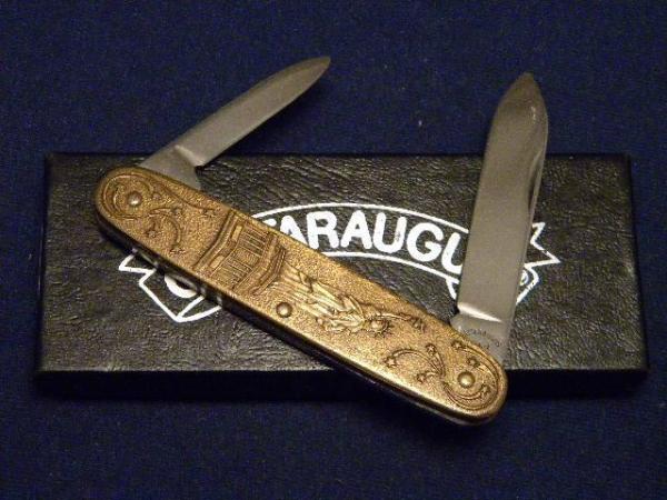 Cattaraugus USA-1 (A.G. Russel) Brass Statue of Liberty 2 Blade Pen Knife - NIB Cattaraugus USA-1 (A.G. Russel) Brass Statue of Liberty 2 Blade Pen Knife - NIB