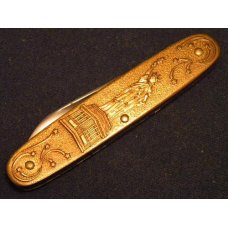 Cattaraugus USA-1 (A.G. Russel) Brass Statue of Liberty 2 Blade Pen Knife - NIB Cattaraugus USA-1 (A.G. Russel) Brass Statue of Liberty 2 Blade Pen Knife - NIB
