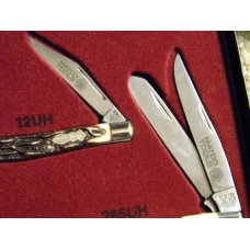 Schrade + USA Uncle Henry 1996 Matco Tools Knife Set Staglon 897UH, 12UH, & 285UH - NIB Schrade + USA Uncle Henry 1996 Matco Tools Knife Set Staglon 897UH, 12UH, & 285UH - NIB