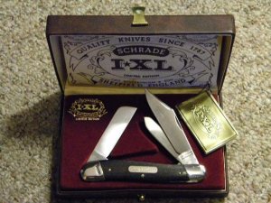 Schrade Wostenholm IXL Sheffield England Big Wood Stockman Knife - MIB