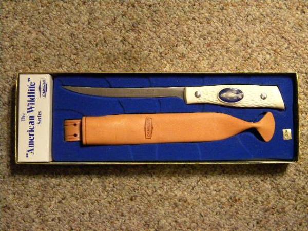 Camillus N.Y. USA Delrin American Wildlife Series #1006 Fillet Knife & Sheath - NIB Camillus N.Y. USA Delrin American Wildlife Series #1006 Fillet Knife & Sheath - NIB
