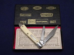 Craftsman USA 95041 (Schrade Made) Delrin Peanut Knife - NOS