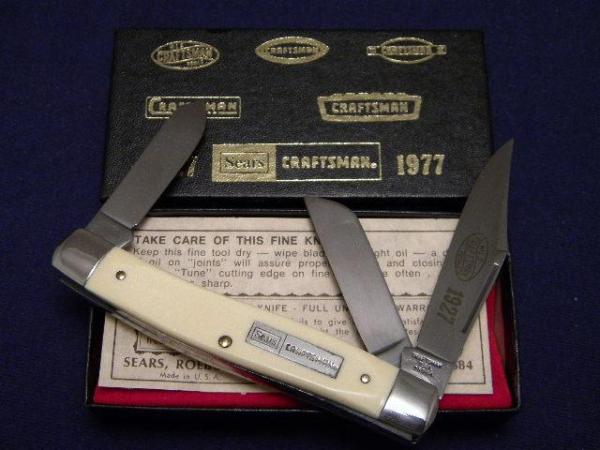 Craftsman USA 95044 (Schrade Made) Delrin Stockman Knife - NOS Craftsman USA 95044 (Schrade Made) Delrin Stockman Knife - NOS