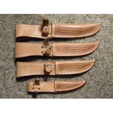 Case XX USA 2 Dot (1978) Red Etch Stag Sheath Knife Set 4 Knives Case XX USA 2 Dot (1978) Red Etch Stag Sheath Knife Set 4 Knives