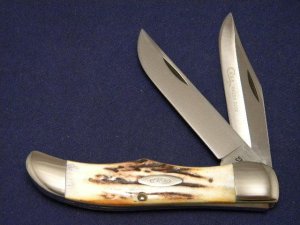 Case XX Stainless USA 4 Dot (1976) Stag 5265 SAB SSP Razor Edge Folding Hunter Knife