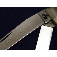 Case XX Stainless USA 4 Dot (1976) Stag 5254 SSP Razor Edge Trapper Knife Case XX Stainless USA 4 Dot (1976) Stag 5254 SSP Razor Edge Trapper Knife