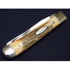 Case XX Stainless USA 4 Dot (1976) Stag 5254 SSP Razor Edge Trapper Knife Case XX Stainless USA 4 Dot (1976) Stag 5254 SSP Razor Edge Trapper Knife