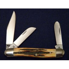 Case XX Stainless USA 4 Dot (1976) Stag 5347 HP SSP Razor Edge Stockman Knife Case XX Stainless USA 4 Dot (1976) Stag 5347 HP SSP Razor Edge Stockman Knife
