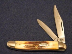Case XX Stainless USA 4 Dot (1976) Stag 52087 SSP Razor Edge 2 Blade Stockman Knife