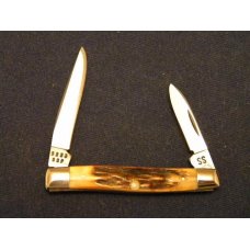 Case XX Stainless USA 4 Dot (1976) Stag 5233 SSP Razor Edge 2 Blade Pen Knife Case XX Stainless USA 4 Dot (1976) Stag 5233 SSP Razor Edge 2 Blade Pen Knife