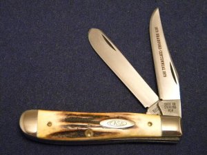 Case XX Stainless USA 1 Dot (1979) Bradford Centennial Stag 5207 SP SSP Mini Trapper Knife