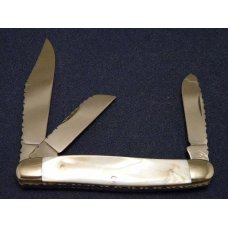Col. Coon Tenn. USA Colonel Coon Tennessee River Pearl Stockman Knife *Fileworked* Col. Coon Tenn. USA Colonel Coon Tennessee River Pearl Stockman Knife *Fileworked*