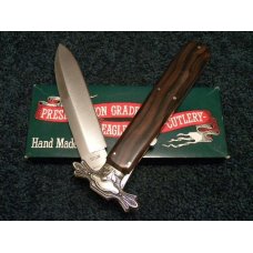 Parker Cut. Co. Hand Made Japan Wood EK-3 Folding Lockback Bowie Knife - NIB Parker Cut. Co. Hand Made Japan Wood EK-3 Folding Lockback Bowie Knife - NIB