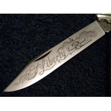 Parker Cut. Co. Hand Made Japan 2nd Cut Stag EK-5 Folding Lockback Bowie Knife - NIB Parker Cut. Co. Hand Made Japan 2nd Cut Stag EK-5 Folding Lockback Bowie Knife - NIB