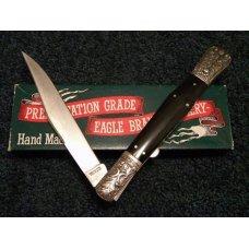 Parker Cut. Co. Hand Made Japan Horn EK-4 Folding Lockback Bowie Knife - NIB Parker Cut. Co. Hand Made Japan Horn EK-4 Folding Lockback Bowie Knife - NIB
