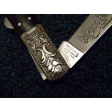 Parker Cut. Co. Hand Made Japan Horn EK-4 Folding Lockback Bowie Knife - NIB Parker Cut. Co. Hand Made Japan Horn EK-4 Folding Lockback Bowie Knife - NIB
