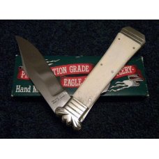 Parker Cut. Co. Hand Made Japan White Bone EK-7 Folding Lockback Bowie Knife - NIB Parker Cut. Co. Hand Made Japan White Bone EK-7 Folding Lockback Bowie Knife - NIB