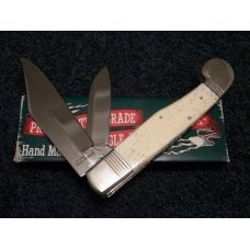 Parker Cut. Co. Hand Made Japan Smooth Bone EK-12 2 Blade Folding Knife - NIB Parker Cut. Co. Hand Made Japan Smooth Bone EK-12 2 Blade Folding Knife - NIB