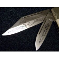 Parker Cut. Co. Hand Made Japan Smooth Bone EK-12 2 Blade Folding Knife - NIB Parker Cut. Co. Hand Made Japan Smooth Bone EK-12 2 Blade Folding Knife - NIB